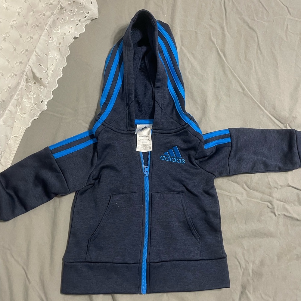 Kids Adidas blue 2 jacket size 2T